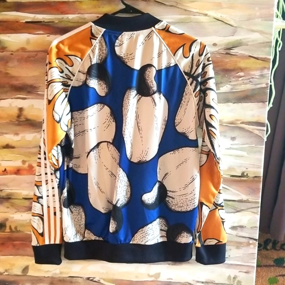ADIDAS x FARM RIO Ltd Ed 2018 Tropical PALM Collect Summer Fruit Track Jacket L - Picture 2 of 16